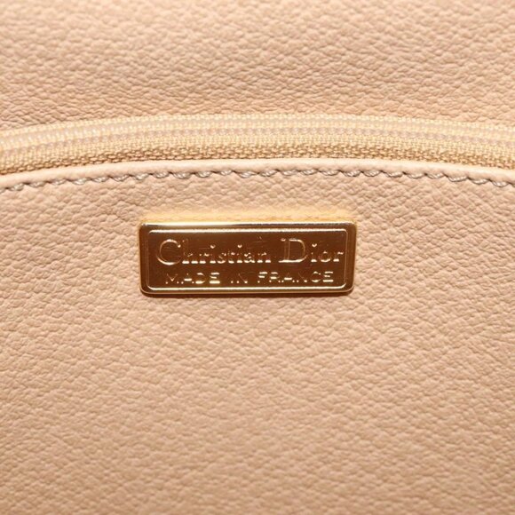 Christian Dior Trotter Canvas Shoulder Bag PVC Black Gold Auth 120408 - Picture 12 of 16